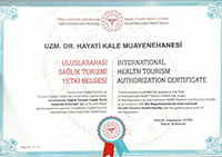 Health Tourism Authorization Certificate