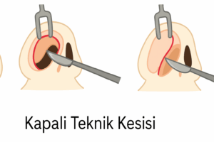 Burun Estetiği 2 Kapalı Teknik Kesisi